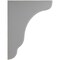Ekena Millwork 1 3/4"W x 7 1/4"D x 9 1/2"H Plymouth Wood Vintage Decor Bracket, Pebble Grey BKTWD02X07X10PLPG - alternate 3
